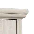 Farmhouse L-Shaped Desk with Storage Cabinets
