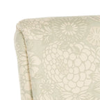 Grey Upholstered Club Chair with Black Wood Legs