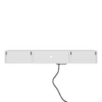 White 63 Floating TV Stand with Storage, LED Lights & Power Outlet for TVs Up to 60