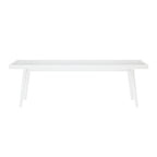 Mid Century Double Wood Entryway Bench - 56.3 L x 16.5 W x 17.5 H