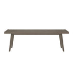 Mid Century Double Wood Entryway Bench - 56.3 L x 16.5 W x 17.5 H