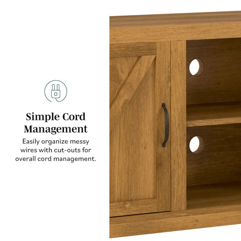 58-Inch Barn Door TV Stand for 65-Inch TVs