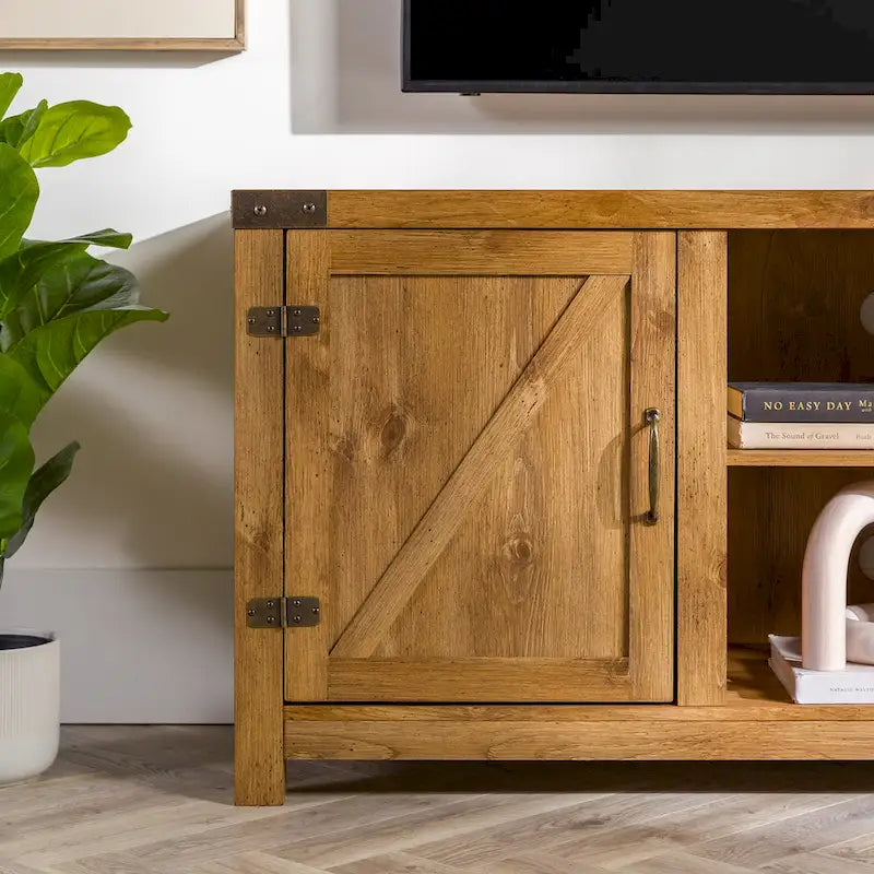 58-Inch Barn Door TV Stand for 65-Inch TVs