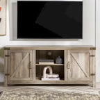 58-Inch Barn Door TV Stand for 65-Inch TVs