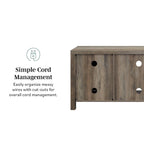 58-Inch Barn Door TV Stand for 65-Inch TVs