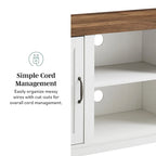 58-Inch Barn Door TV Stand for 65-Inch TVs