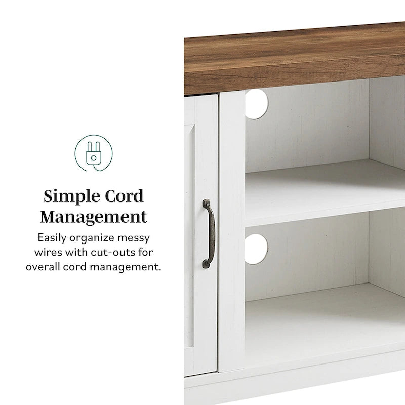 58-Inch Barn Door TV Stand for 65-Inch TVs