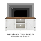 58-Inch Barn Door TV Stand for 65-Inch TVs