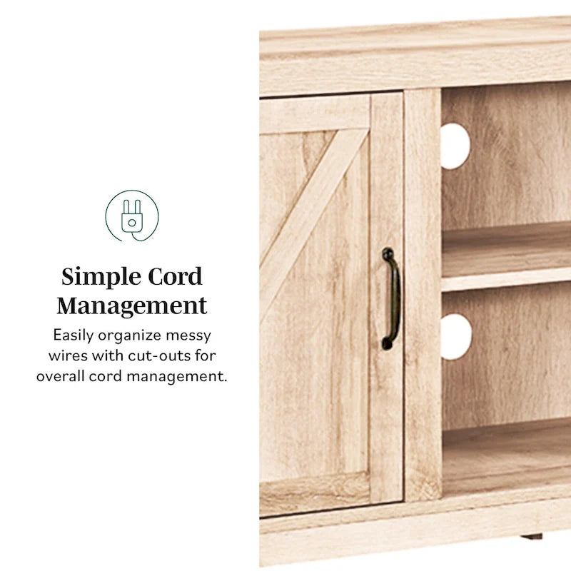 58-Inch Barn Door TV Stand for 65-Inch TVs