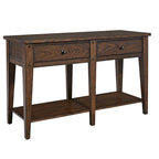 Sofa Table Rustic Brown Oak Accent