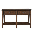 Sofa Table Rustic Brown Oak Accent