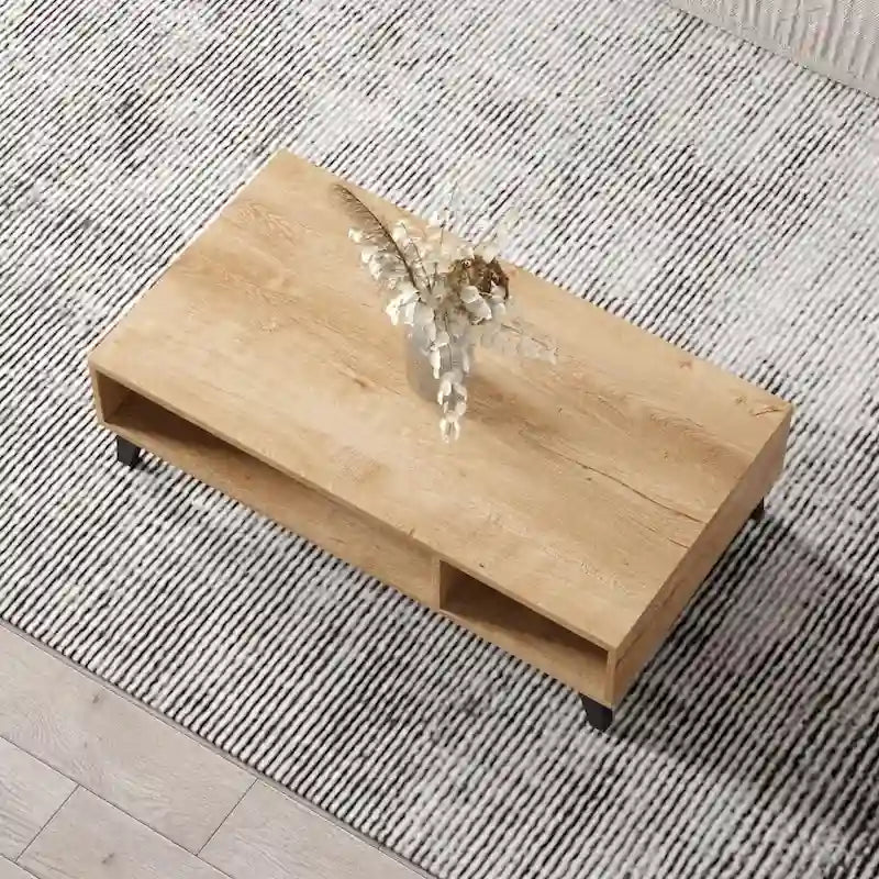 43-Inch Modern Matte Coffee and End Table