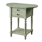 French Country 25-inch Solid Wood 1-Shelf Side Table
