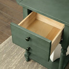 French Country 25-inch Solid Wood 1-Shelf Side Table