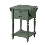 French Country 25-inch Solid Wood 1-Shelf Side Table