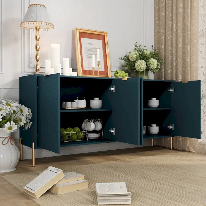 Modern 4-Door Buffets Sideboards