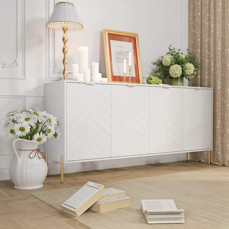 Modern 4-Door Buffets Sideboards