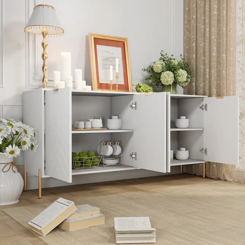 Modern 4-Door Buffets Sideboards