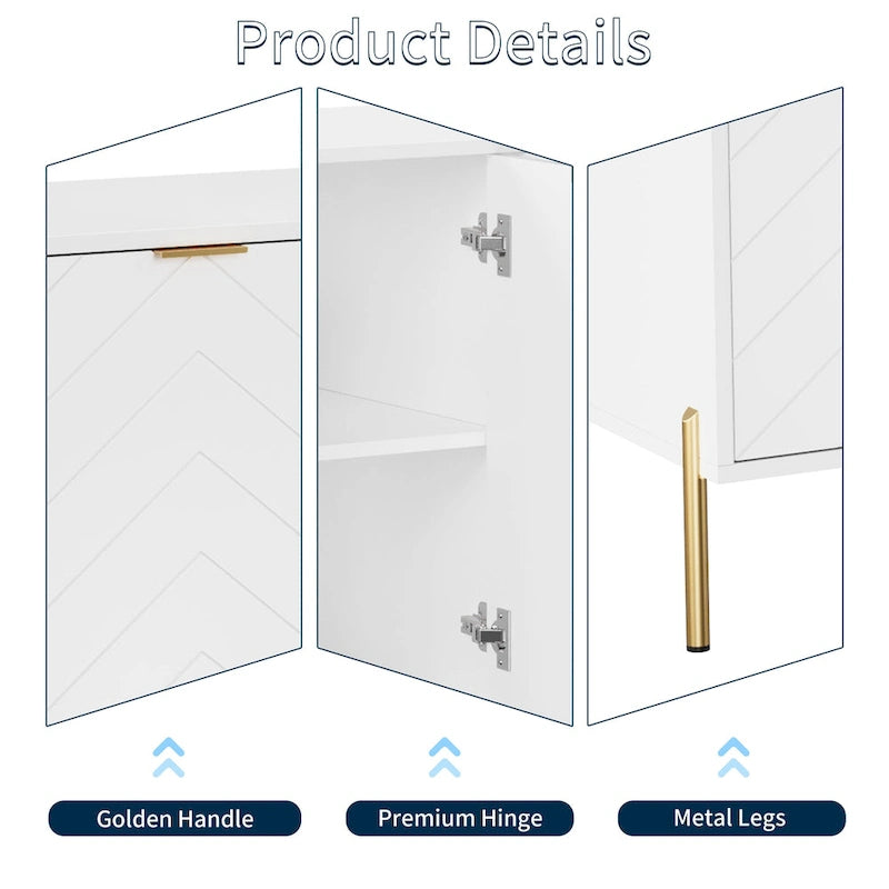 Modern 4-Door Buffets Sideboards