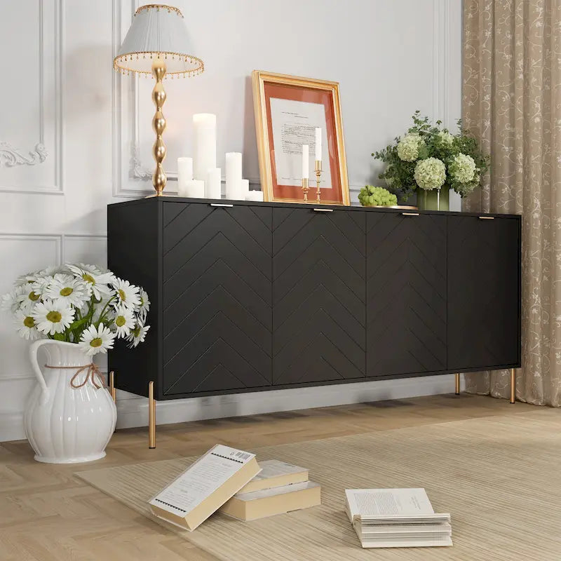 Modern 4-Door Buffets Sideboards