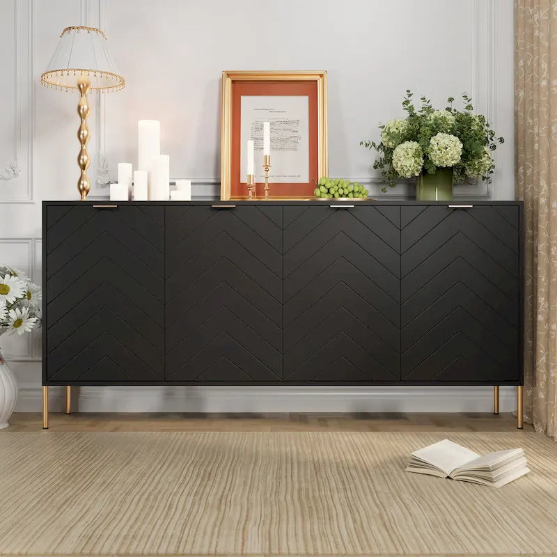 Modern 4-Door Buffets Sideboards