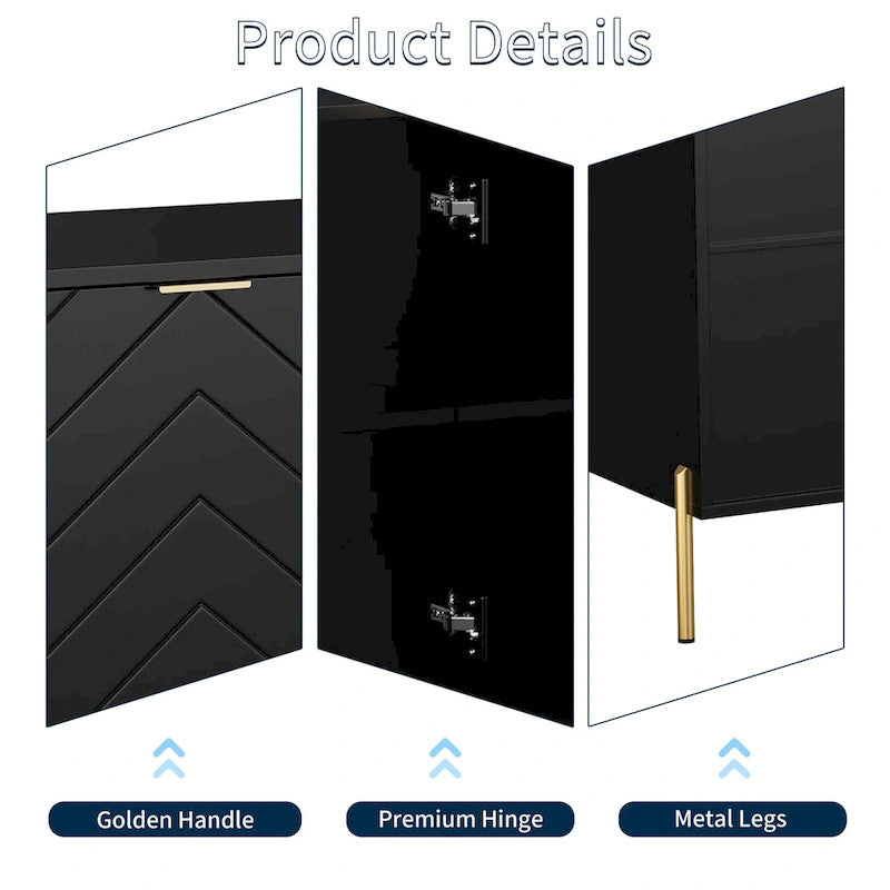 Modern 4-Door Buffets Sideboards