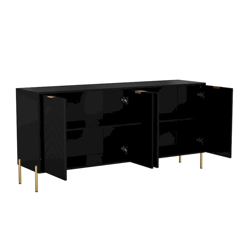 Modern 4-Door Buffets Sideboards