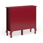 Glass Front Buffet Sideboard with Adjustable Shelves