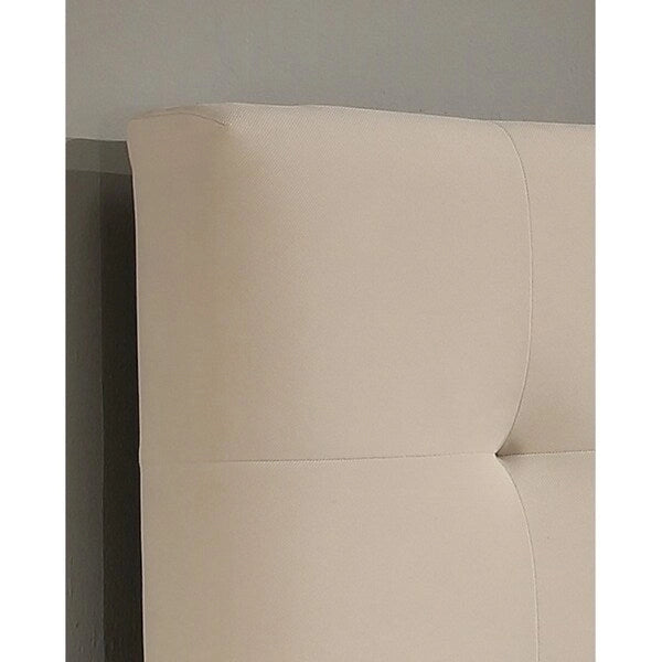 Upholstered Tufted Headboard with Adjustable Height Box Stitch