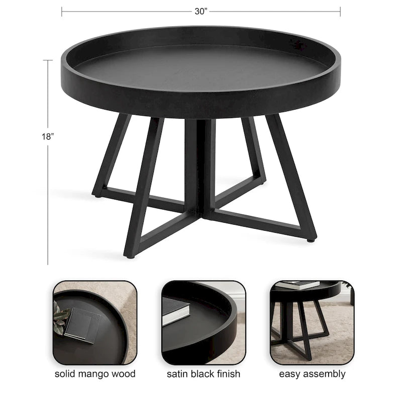 Runder Couchtisch, 30 Zoll - 30 Durchmesser