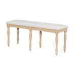 Vintage Traditional 50.4inch Upholstered Dining Bench