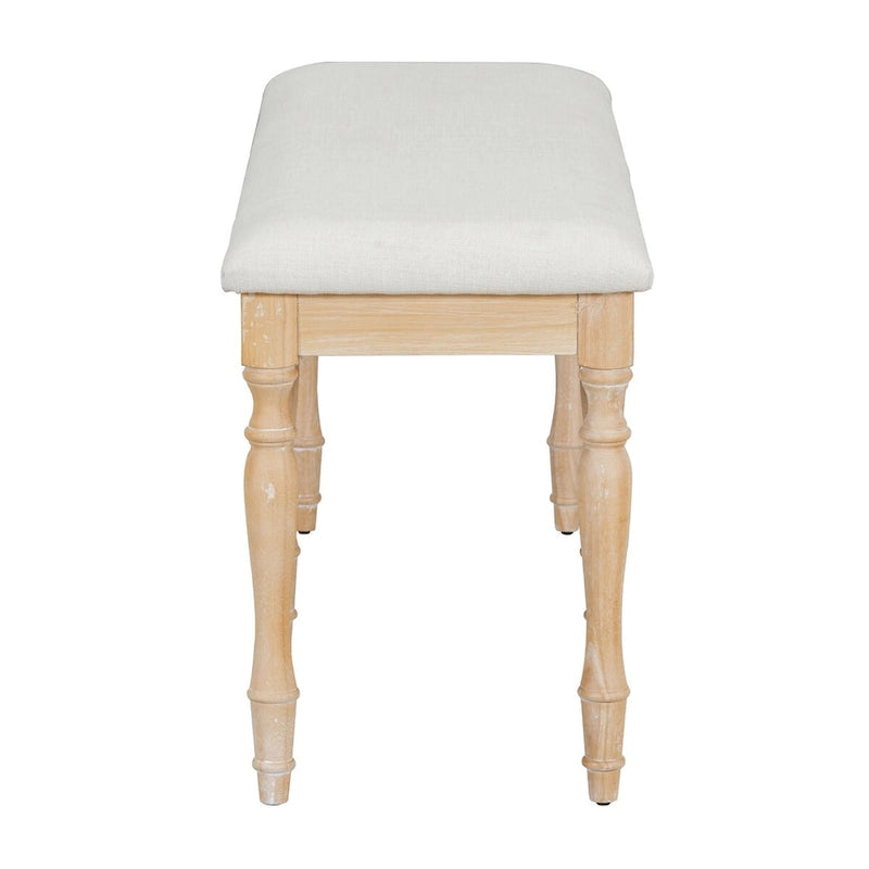 Vintage Traditional 50.4inch Upholstered Dining Bench