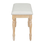 Vintage Traditional 50.4inch Upholstered Dining Bench