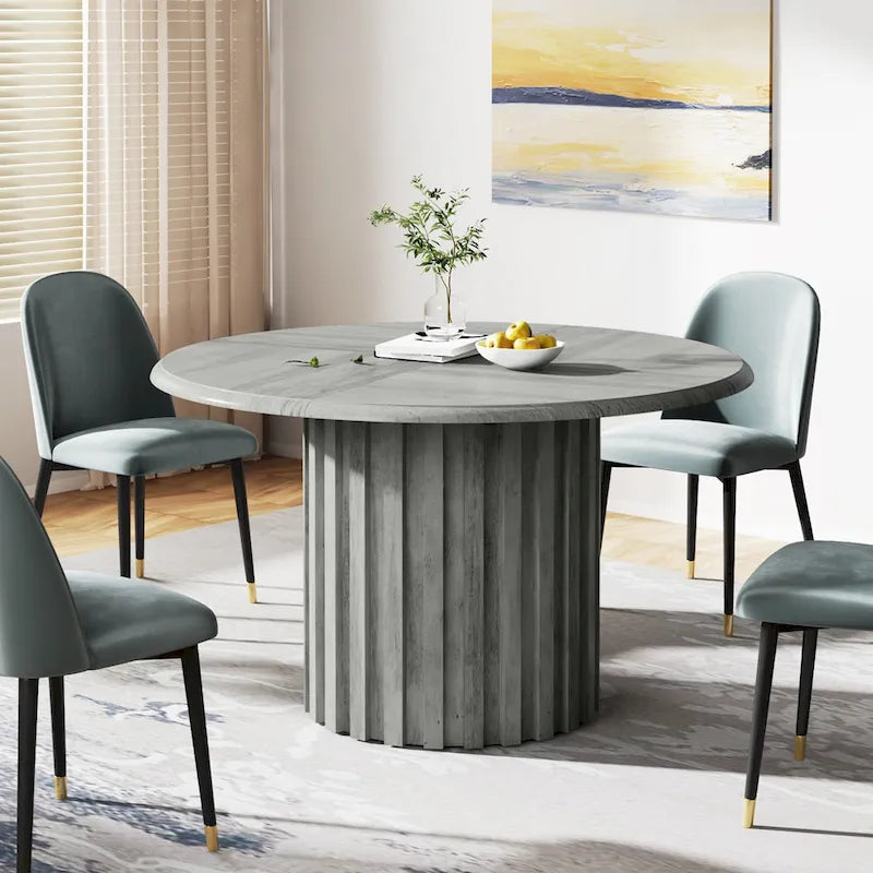 Tavolo da pranzo rotondo moderno da 43.3 pollici per 4 persone