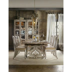 83-127 Inch Extendable Refectory Trestle Dining Table